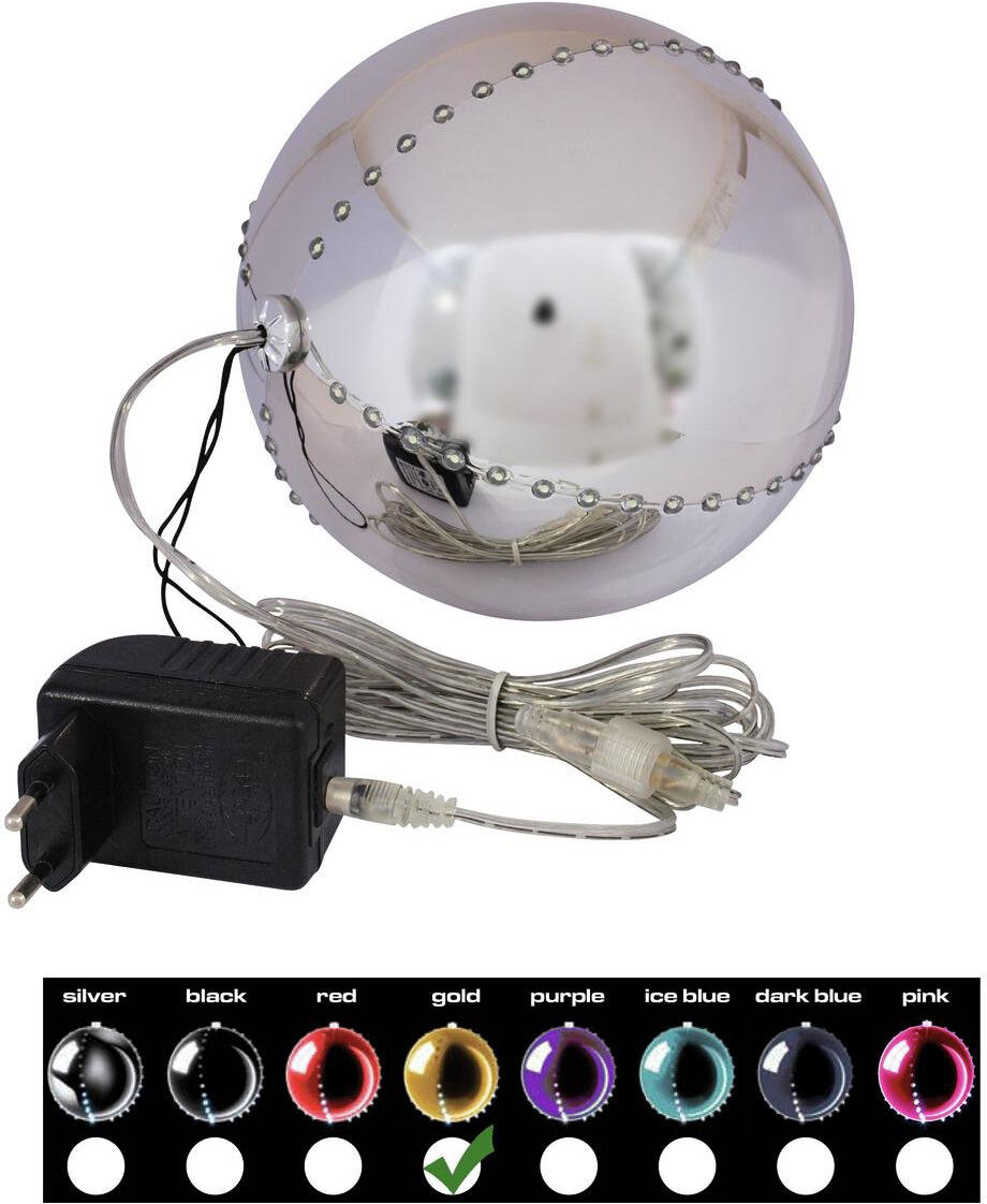 Europalms Led Snowball 15cm, Gold
