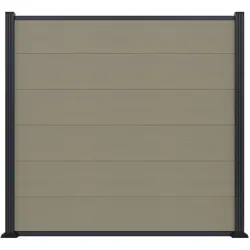 T&J  MAX  -XL  WPC-Steckzaun,  antique  175  x  168  cm
