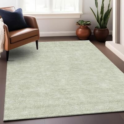 Addison Rugs Machine Washable Indoor/ Outdoor Solid Causal Chantille Rug