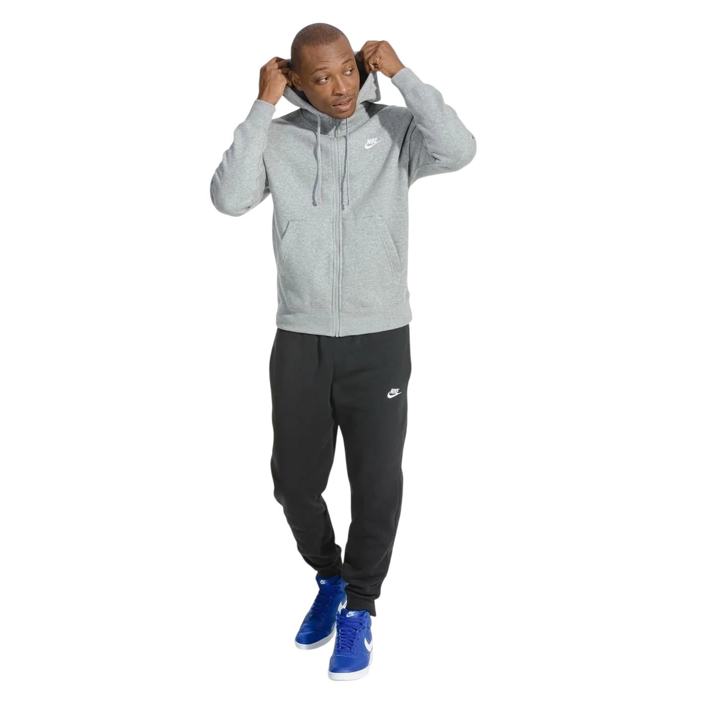 Nike - "Sportswear Club" Hoodie mit durchgehendem Reißverschluss für Herren (Grau)