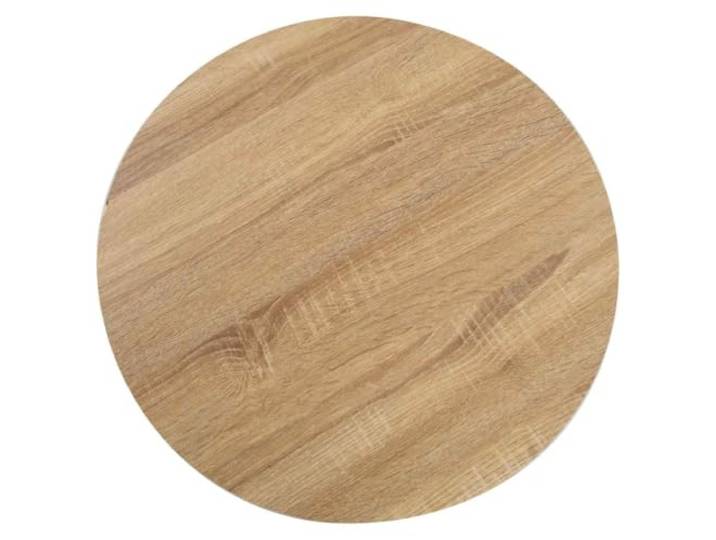HKQWPBF Bistrotisch Hellbraun 80 cm MDF MDF-Tischplatte mit Holzmaserung,Stahlgestell,feucht abwischbar,leicht montierbar,Küche,Essbereich,Frühstücksecke