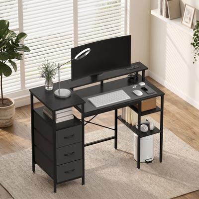 karlinc 47'' Computer Gaming Office Desk with Charging Station , Storage Drawers, Versatile Writing Work Desk for Home Office Study