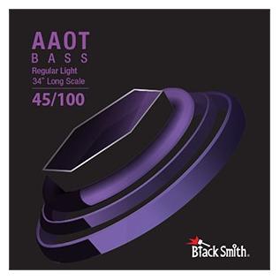 No Name BlackSmith EAAEB-45100-4 - struny do gitary basowej 45-100 4-strunowej skala 34" (4x, E-Gitarre) (BSMEAAEB45100434)