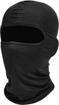Perfect Picks Market All Season Balaclava Face Mask For Cycling & Motorcycle Riding UV Windproof Neck Cover black