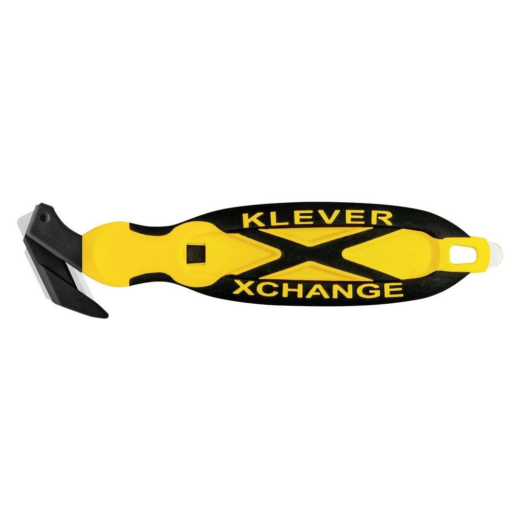 Klever KCJ-XC-35Y XChange 35 Sicherheitsmesser Gelb-Schwarz, 10 St. (KCJ-XC-35Y)