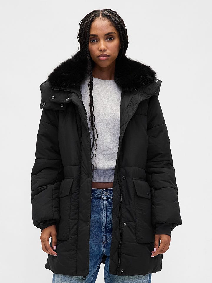 GAP Wintermantel in Schwarz - L