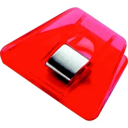Laurel Briefklemmer Signal 2 70x50mm kristallrot Packung mit 10 Stück