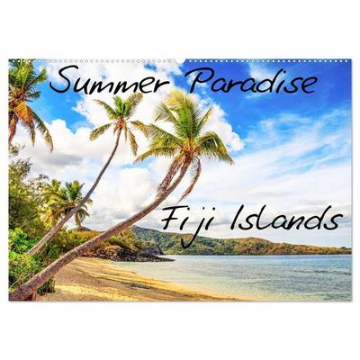Summer Paradise Fiji (Wandkalender 2027 DIN A2 quer), CALVENDO Monatskalender