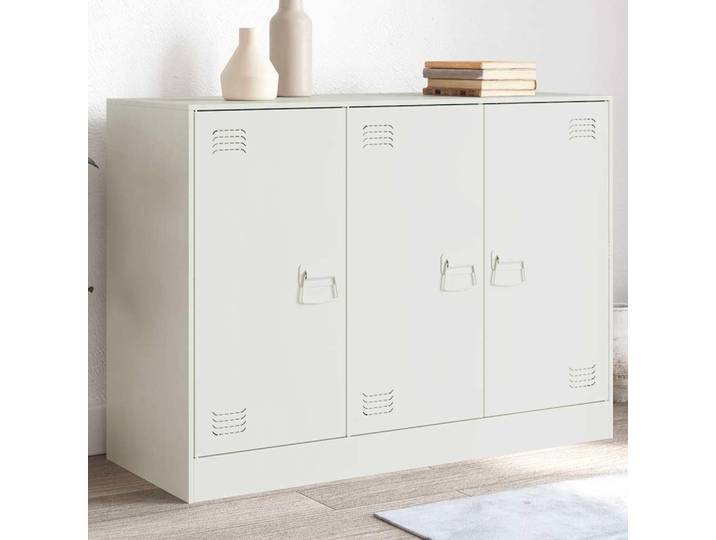 vidaXL Sideboard blanc 99x39x73 cm acier