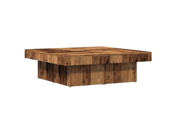 NOUVEAU Table à café - Table de salon - Table basse - vieux bois - 90x90x28cm bois d'ingénierie 51383