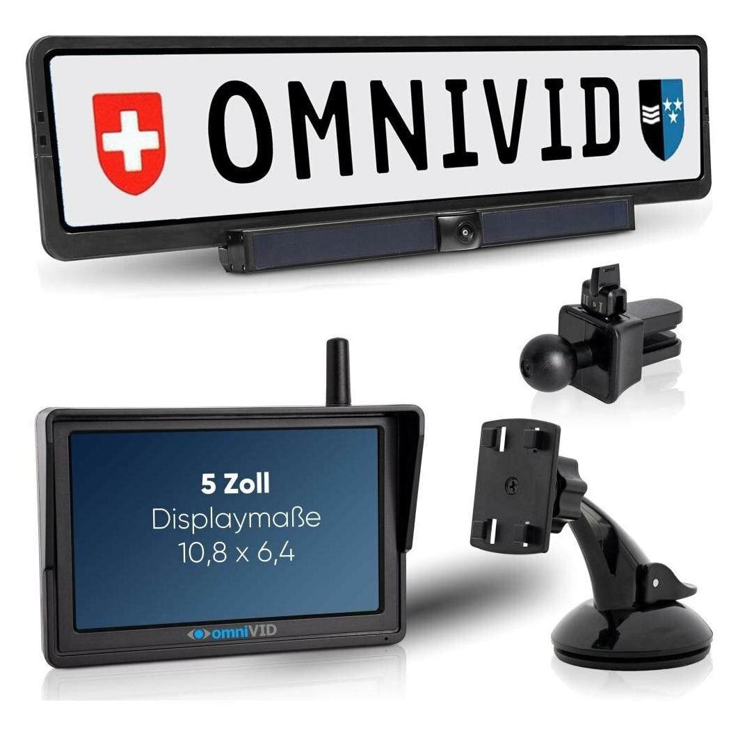 OmniVID Solar5 Kabelloses Solar-Rckfahrvideosystem (Solar5)