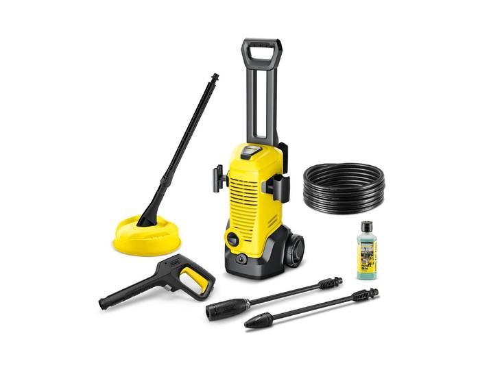 Hochdruckreiniger KÄRCHER PROFESSIONAL K 3 Home , gelb, B:28,5cm H:80,5cm L:24,2cm, Hochdruckreiniger, Hochdruckreiniger, Kompakter Hochdruckreiniger mit effektivem Home Kit