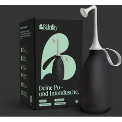 Bidetlity Mobile Po-Dusche Bold Black | Podusche & Intimdusche | ersetzt Feuchttücher | Wochenbett & Reise-Bidet