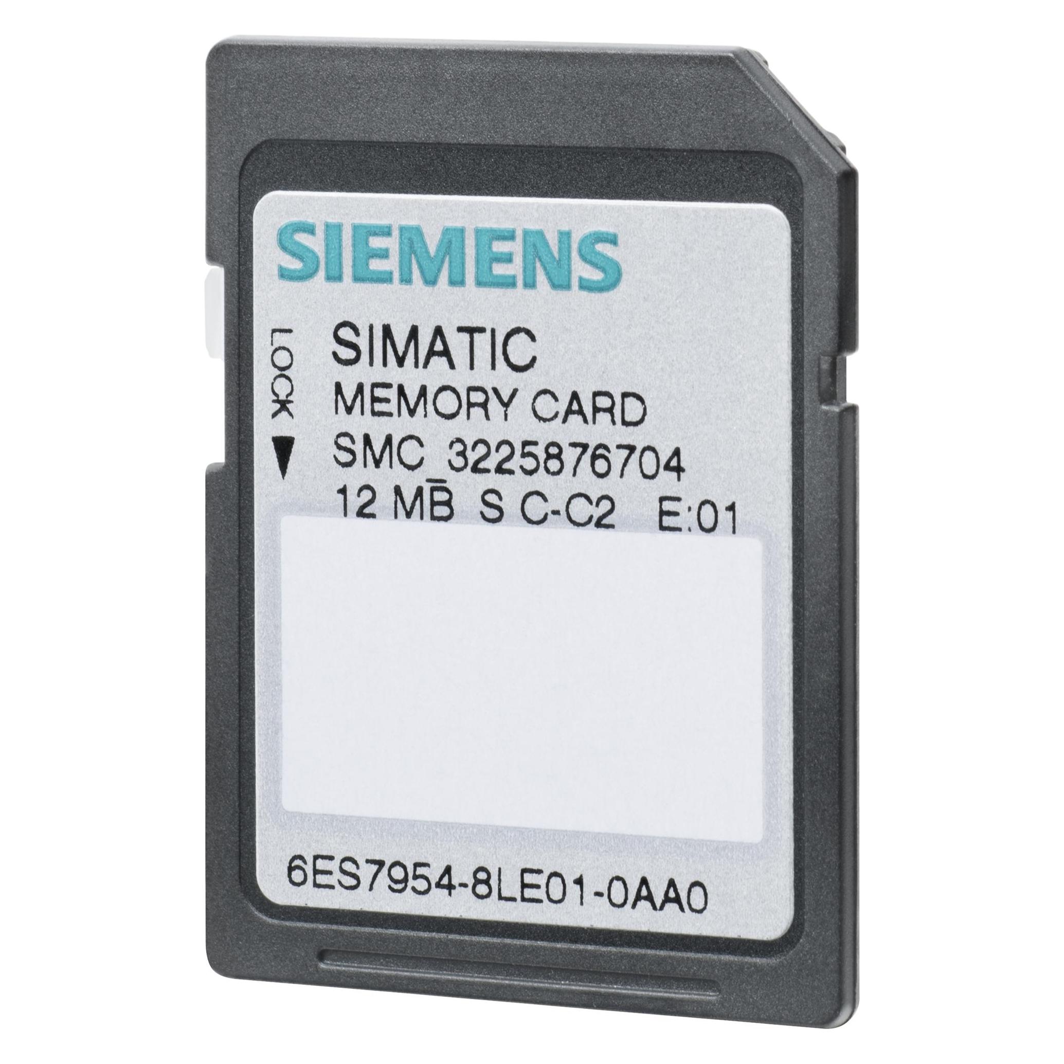 Siemens Memorycard SIMATIC S7 für S7-1x00 CPU/SINAMICS (12 GB, Memory Stick) (6ES7954-8LE03-0AA0)