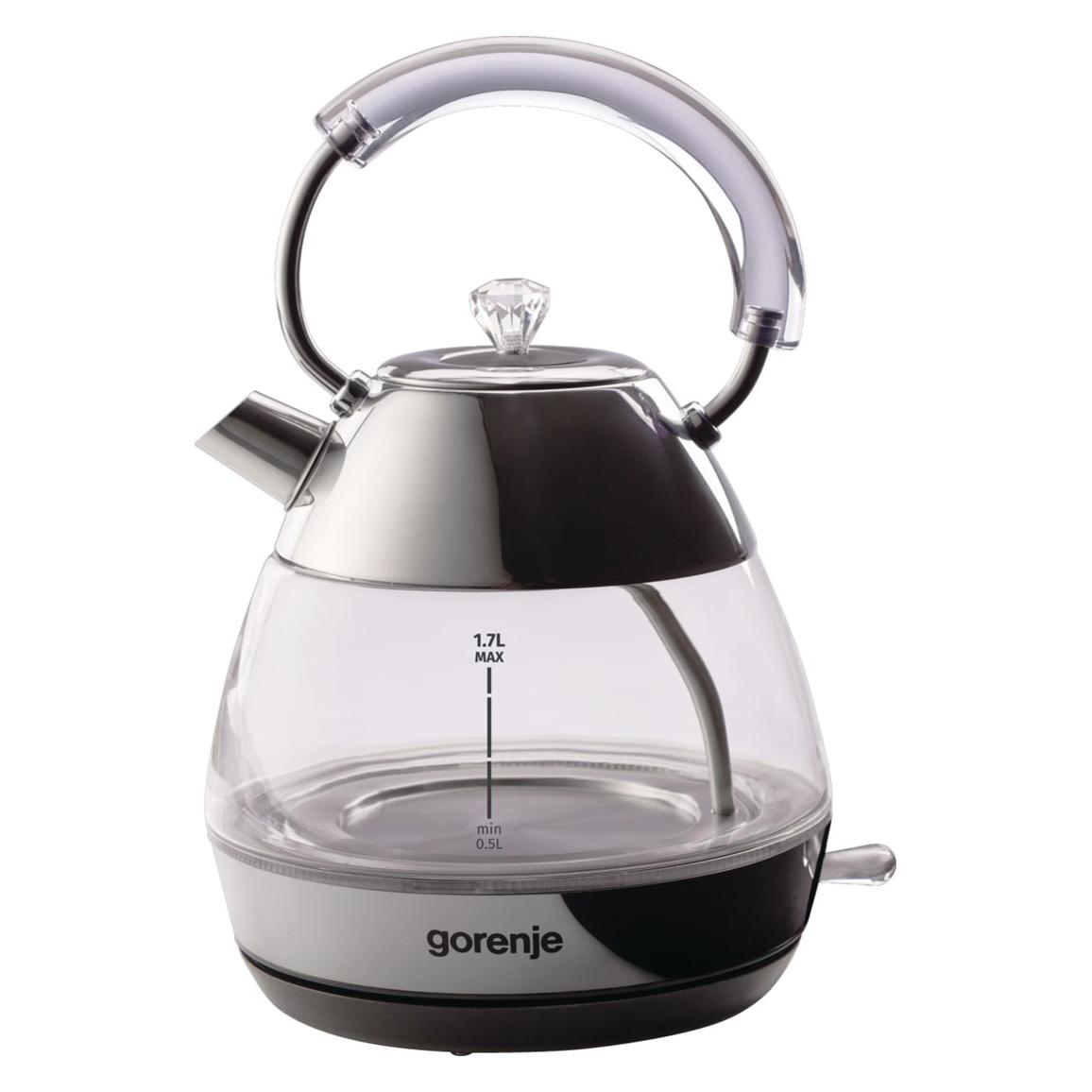 Gorenje K17GPD Kettle, Electric, Capacity 1.7 L, Power 2200 W, Stainless Steel (1.70 l) (K17GPD)