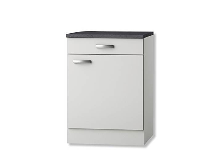 idealShopping GmbH Unterschrank mit Arbeitsplatte U606-9 in weiß glänzend