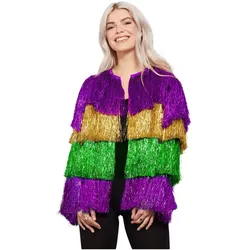 Smiffys Lametta Festivaljacke Mardi Gras (M, S)