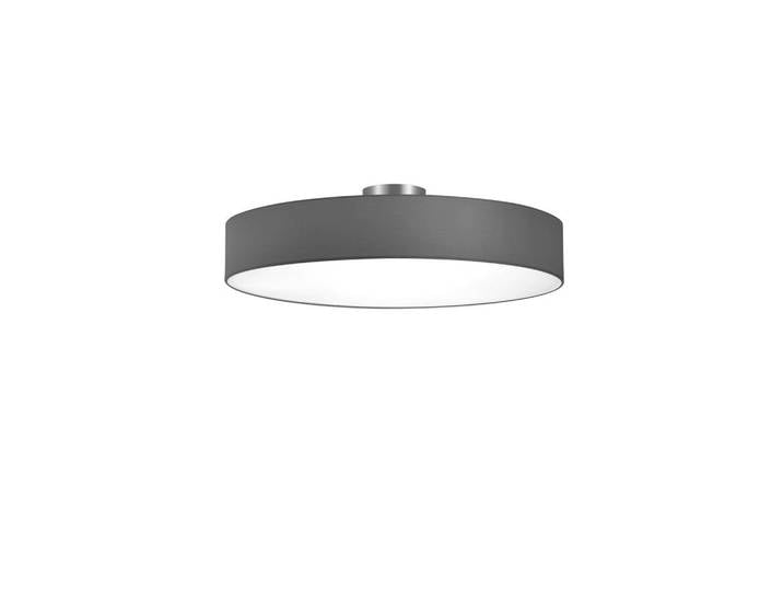 Trio Leuchten Deckenleuchte, Grau, Nickelfarben, Metall, Textil, rund, 17 cm, Lampen & Leuchten, Innenbeleuchtung, Deckenlampe, Deckenlampen
