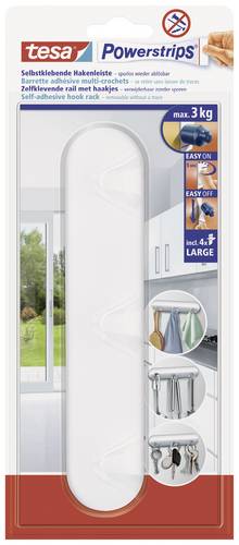 tesa POWERSTRIPS Hakenleiste Weiß Inhalt: 1 St.