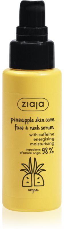 Ziaja Pineapple stärkendes Serum für Gesicht und Hals 50 ml