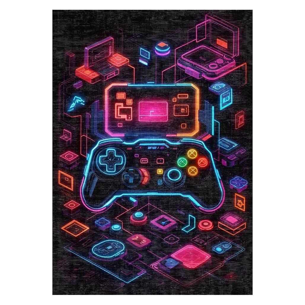 Bamyum Console Bedruckter Gaming Teppich Chenille-Druck Maschinell Hergestellt 80 x 150 cm (150 x 80 cm) (66734092)