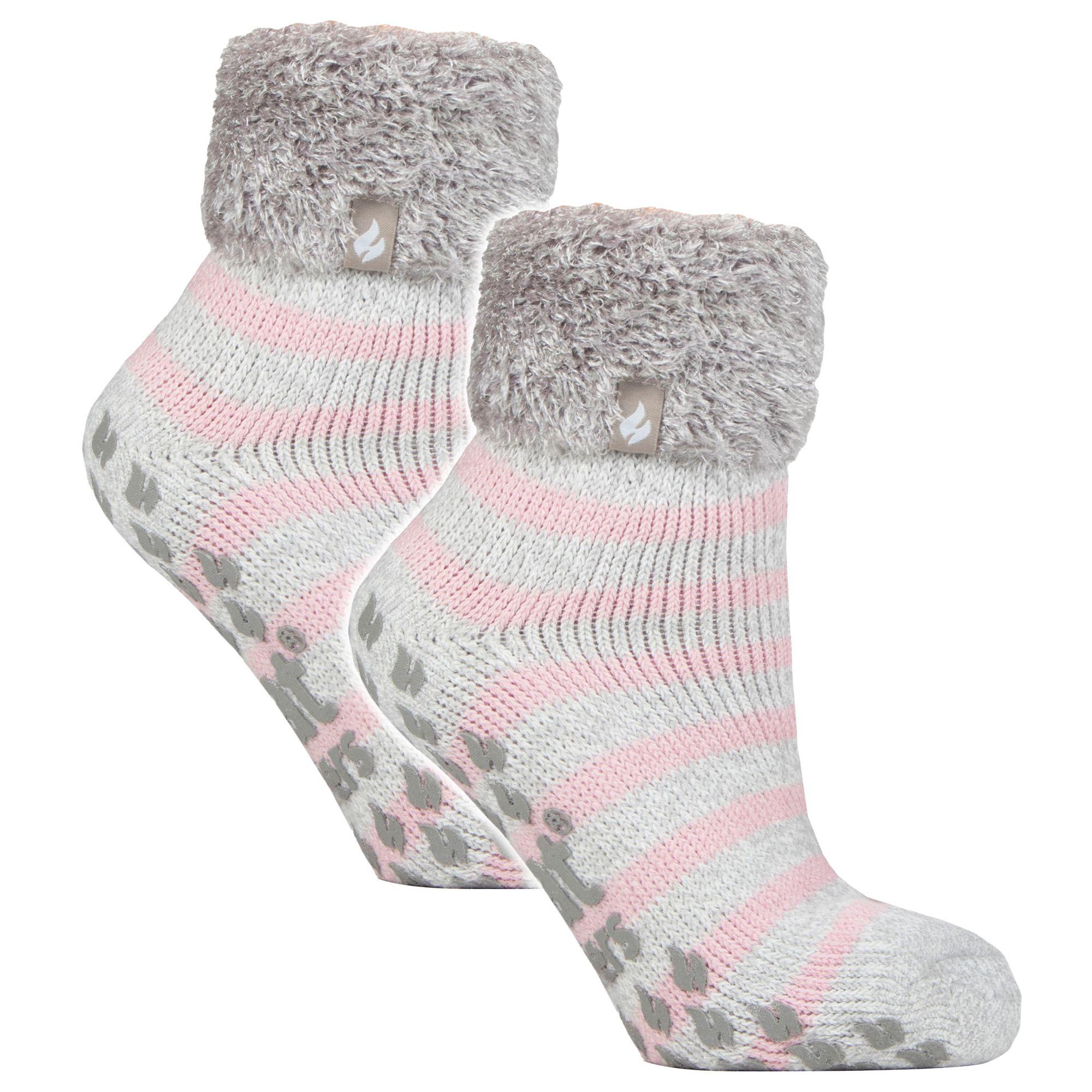 2-pack Dames Zachte Lounge Sokken met Antislip