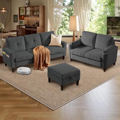 Pingliang Home 3 Pieces Living Room Sets