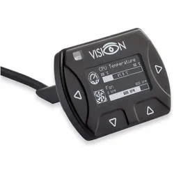 Aqua Computer VISION Touch mit ext. USB-Kabel, IR, Temp.-Messung, Wasserkühlung Überwachung, Schwarz