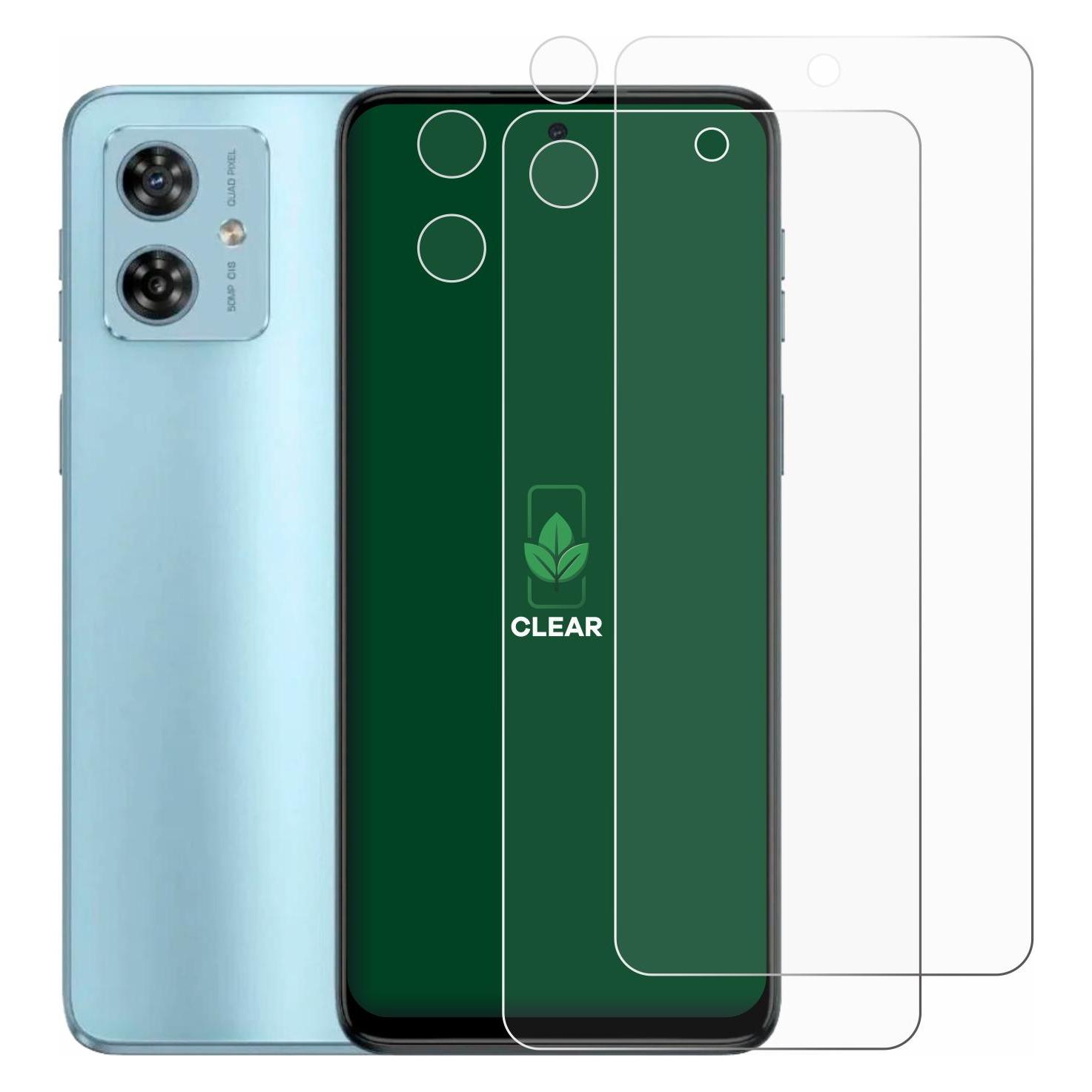ScreenLeaf Schutzfolie für Motorola Moto G54 (Display+Kamera) Displayschutz Display Schutz Folie Klar (Motorola Moto G54) (6151492)