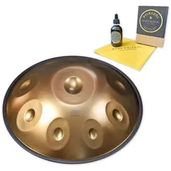 Sela Handpan SEHP400 Nomo D-Kurd Edelstahl mit Pflegemittel, Perkussion, Gold