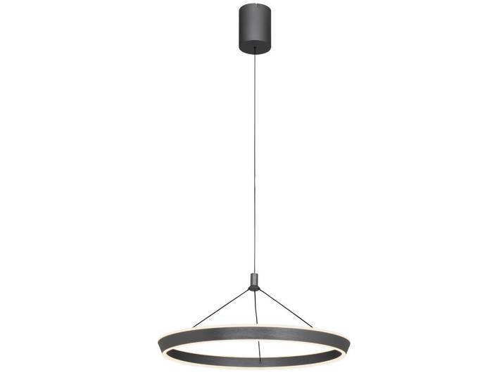Ambiente Led-Hängeleuchte, Grau, Metall, Uni, rund, 150 cm, RoHS, CE, höhenverstellbar, Lampen & Leuchten, Innenbeleuchtung, Hängeleuchten, Pendelleuchten