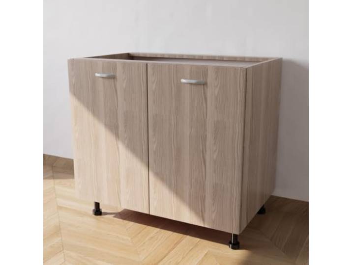 Calandrelli Küchenunterschrank 80x55,5x72 cm Ulme, mit 2 Türen 2 Türen, Ulme