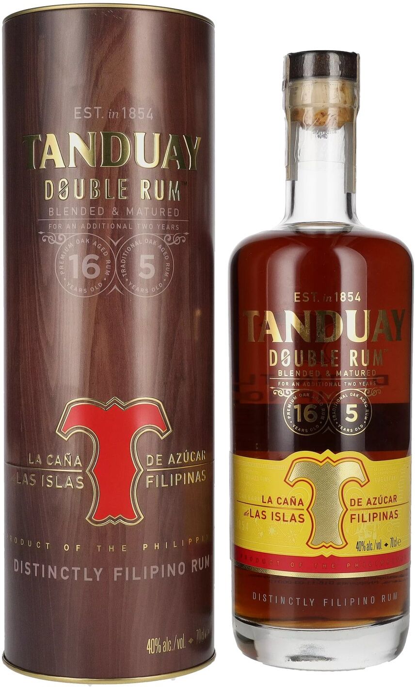 Tanduay Rum Tanduay Double Filipino Rum 40% Vol. 0,7l in Tinbox