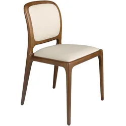 AC ANGEL CERDA Angel Cerdá Cremefarbener Kunstlederstuhl 4169C