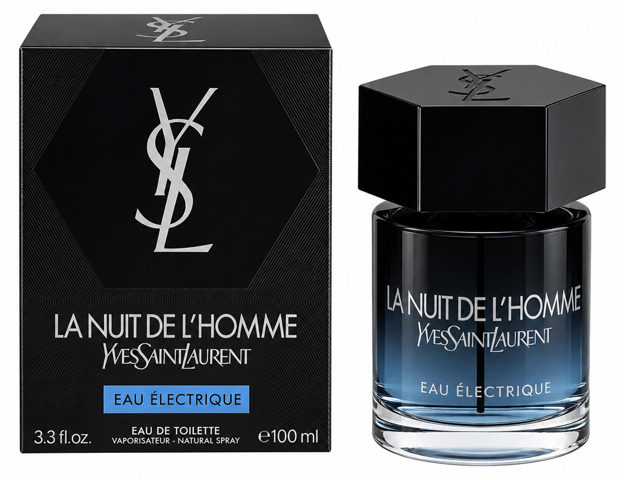 Yves Saint Laurent La Nuit de L'Homme Eau Electrique, Männer, 100 ml, Apfel, Geranium, Vanille, ALCOHOL, AQUA / WATER, PARFUM / FRAGRANCE, LINALOOL, LIMONENE, COUMARIN, BUTYL...