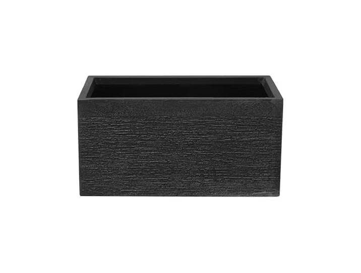 Praktischer Blumentopf 60 x 29 x 30 cm Steingemisch schwarz Myra