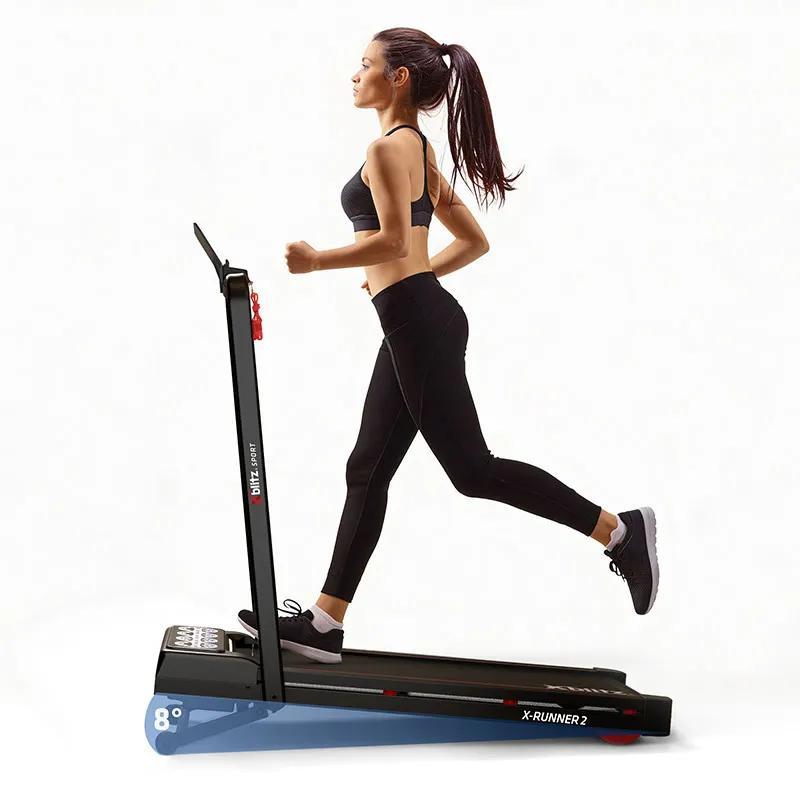 Xblitz X-RUNNER 2 Klappbares Laufband | Elektrisches Fitness-Laufband für Zuhause | Kompakt & Platzsparend | Heimtrainer für Jogging & Walking