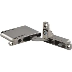 Effegibrevetti, Möbelscharnier, ANKOR DS-19/27 Einlass-Scharnier rechts unten/links oben mit Dämpfung,vernickelt