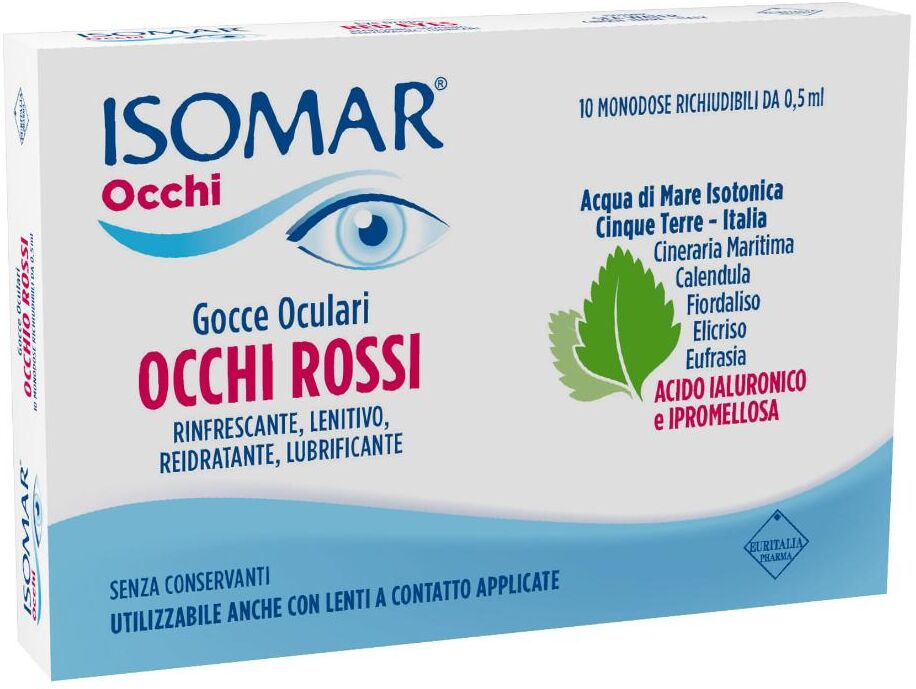 EURITALIA PHARMA (div.CoSWELL) Isomar Occhi Rossi, 10 Flaconcini