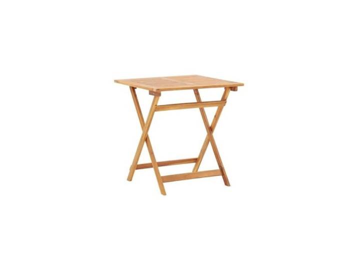 Table pliable - VIDAXL - 70x70x75 cm - Bois d'acacia massif - Extérieur - 4 personnes