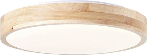 Brilliant G99414/75 Slimline LED-Deckenleuchte LED LED fest eingebaut 13 W Holz (hell), Weiß