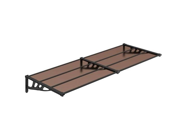 Auvent de porte noir 239x90 cm en Polycarbonate, auvents de fenêtre de balcon de jardin extérieur, décoration de Patio