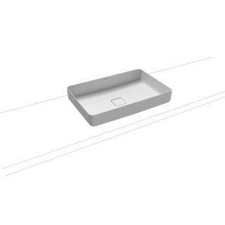 Kaldewei Miena wastafelbak, alpinweiß, countertop
