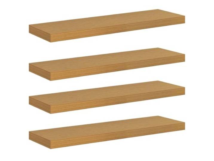 MABCQRTY Wandregal 4er Set Beige 90x23,5 cm Schweberegal Holzwerkstoff Vierteiliges Wandboard Set in Beige für Wohnzimmer, Küche und Schlafzimmer. Bietet stilvollen Platz für Deko und Bücher.