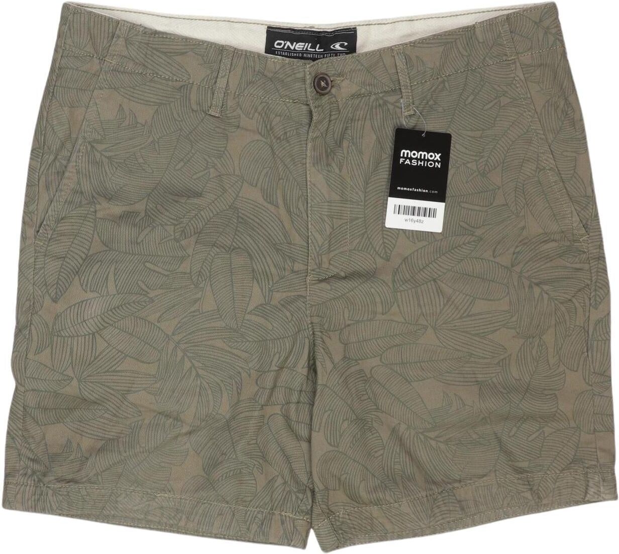 O Neill Herren Shorts, Grün, Gr. W32, Baumwolle - Second Hand