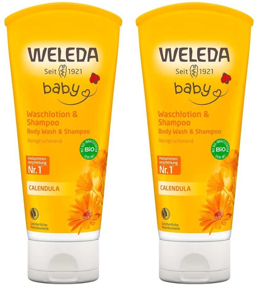 Weleda Calendula Waschlotion & Shampoo 2x200ml