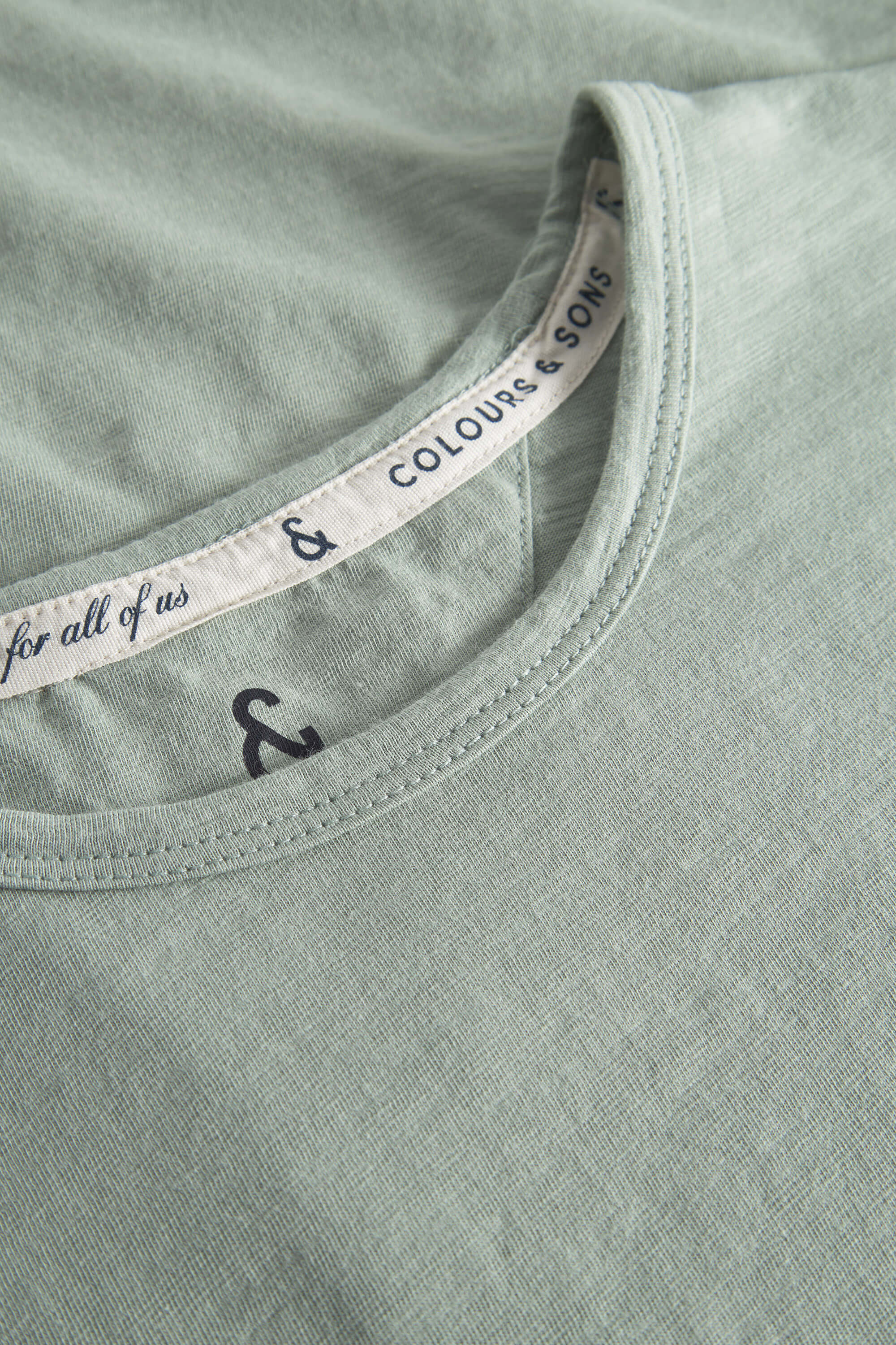 T-Shirt COLOURS & SONS "colours & sons T-Shirt T-Shirt - Slub", Herren, Gr. L, grün, Obermaterial: 100% Baumwolle CO., Shirts T-Shirt grün L