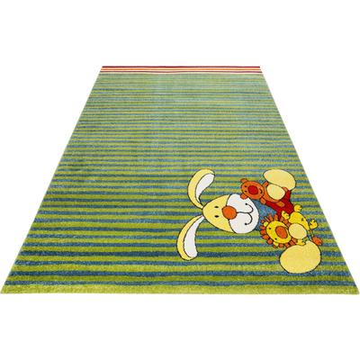 Kinderteppich SIGIKID "Semmel Bunny" Gr. 1, grün, B:80cm H:13mm L:150cm, Kunstfaser, Teppiche, Kinderteppich