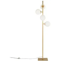 Luce Ambiente Design Stehleuchte Enoire Aluminium Silber
