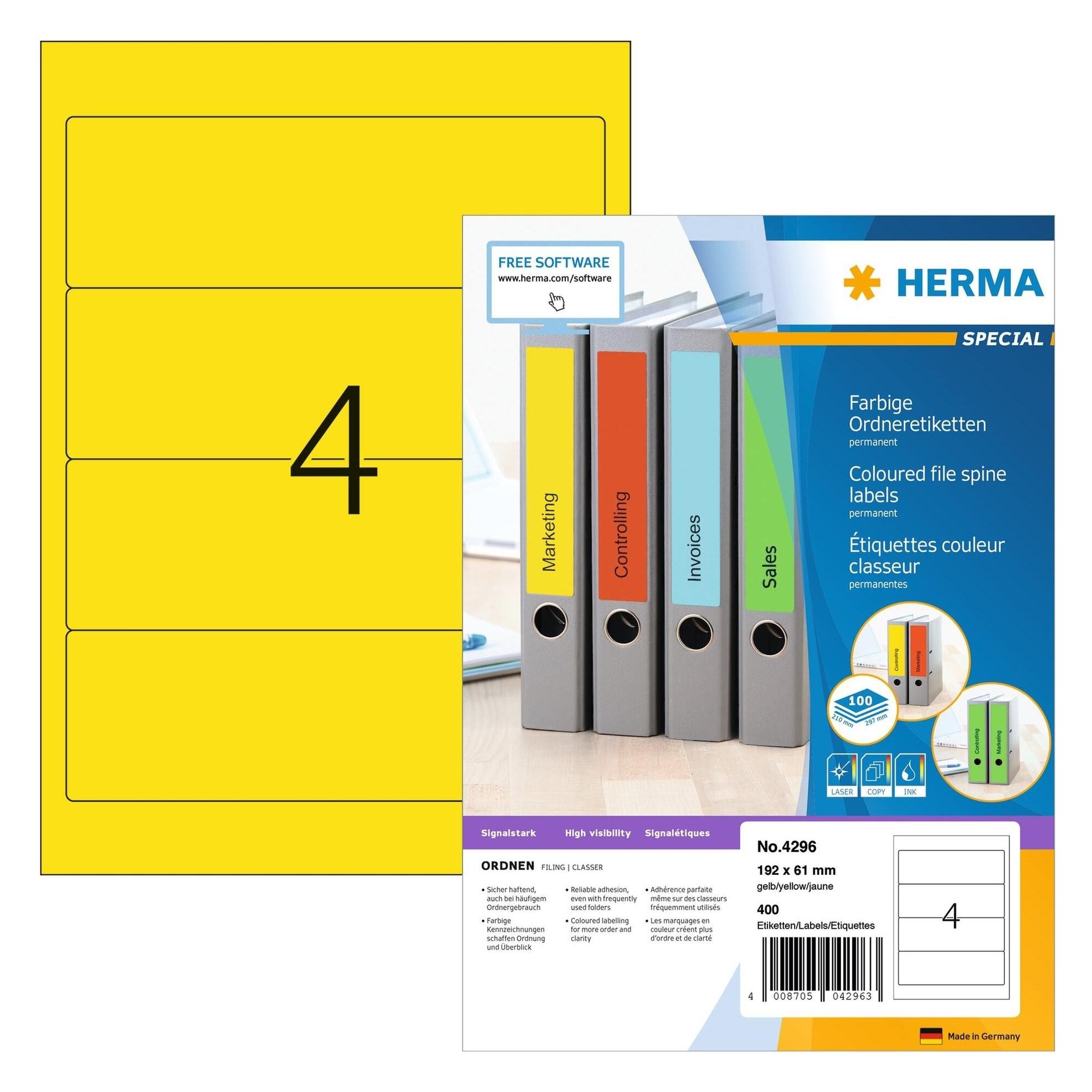 Herma Ordneretiketten A4 (4296)